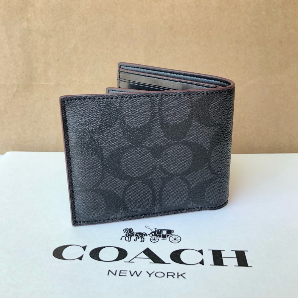 Coach Men’s Wallet F25519 - Picture 3 of 6